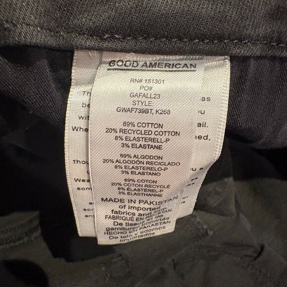 Good American Good Waist Jeans Black Size Plus 28-32 NWOT - Picture 4 of 6